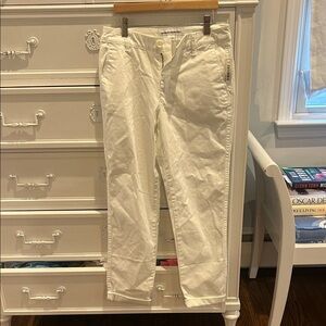 White Cropped Pants NWT - Amazon essentials
